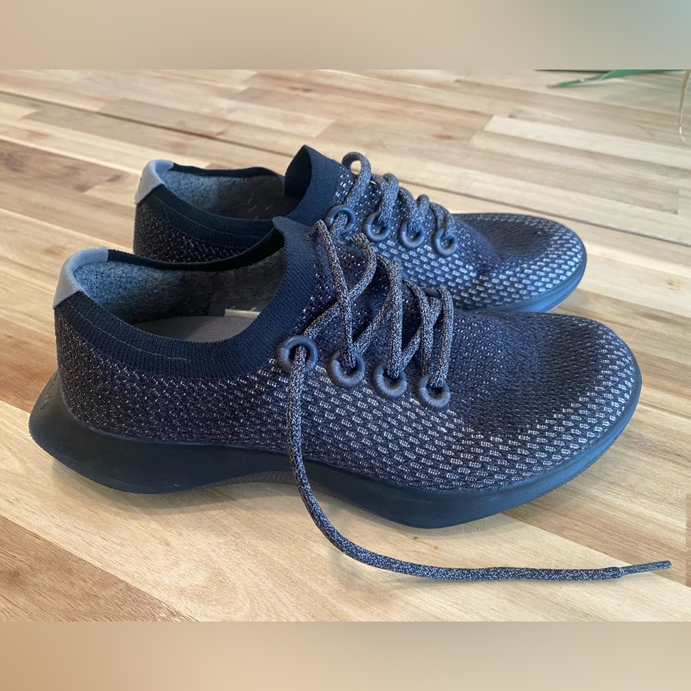 Allbirds Tree Dasher active shoes size Men’s 9.5 black/charcoal grey